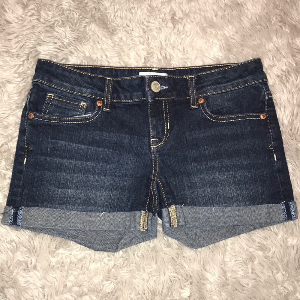 Aeropostale dark blue jean shorts teen young adult